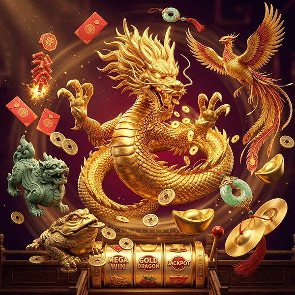 Colorful digital fishing game scene with golden rewards